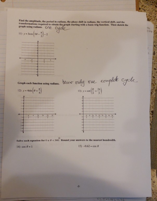 Solved Precalculus Assignment Convert Each Degree Measure