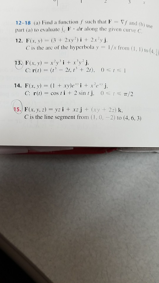 12 18 A Find A Function Such That F 7 And B Use Chegg Com