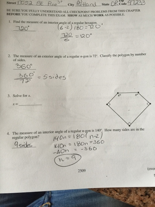 How To Find Measure Of Exterior Angle Of A Regular Polygon