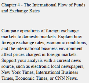 Solved Chapter 4 The International Flow Of Funds And Exc - 