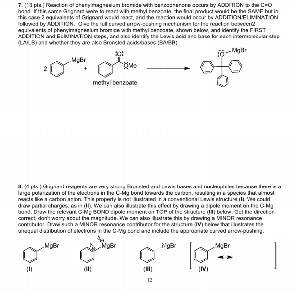 phenylmagnesium bromide and benzophenone