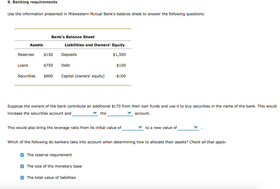 Solved Question 1 Suppose The Owners Of The Bank Contrib