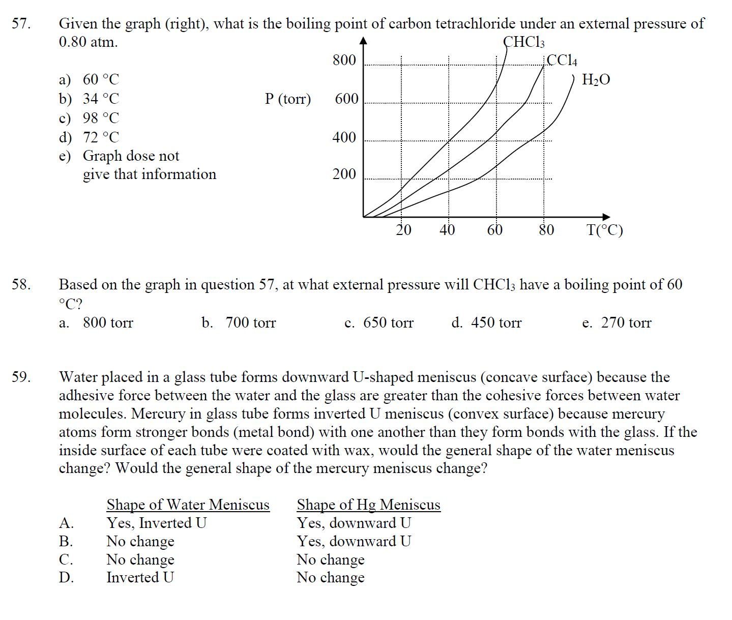 Solved Given The Graph Right What Is The Boiling Point Of Chegg Com