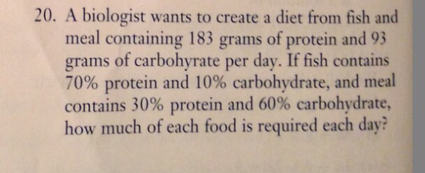 SOLVED: Jim wants to plan a meal with 110 grams of carbohydrates