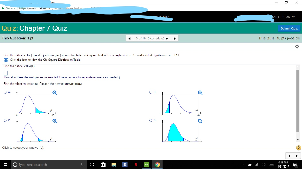 Solved Find The Critical Value S And Rejection Region Fo Chegg Com