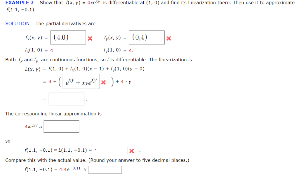 Solved Show That F X Y 4xe Xy Is Differentiable At 1 Chegg Com