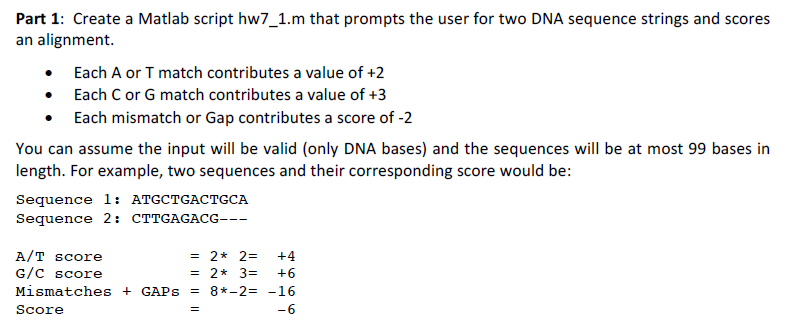 part 1 create a matlab script hw7 1 m