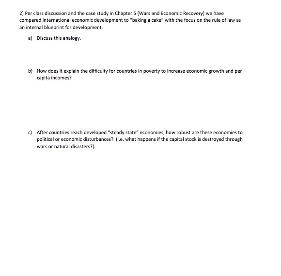 Solved 2 Per Class Discussion And The Case Study In Chapter Chegg Com