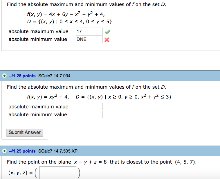 Solved Find The Absolute Maximum And Minimum Values Of F Chegg Com