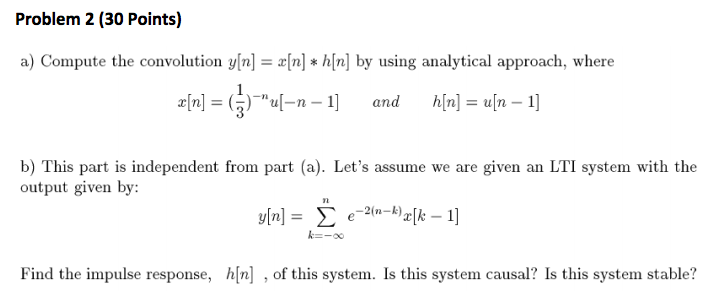 Solved Compute The Convolution Y N X N H N By Using Chegg Com