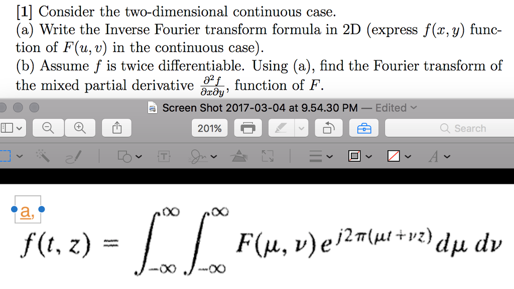 Solved Need Part B You Can Substitue T Z For X Y As Chegg Com