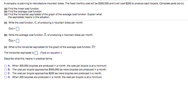 average cost of bicycle