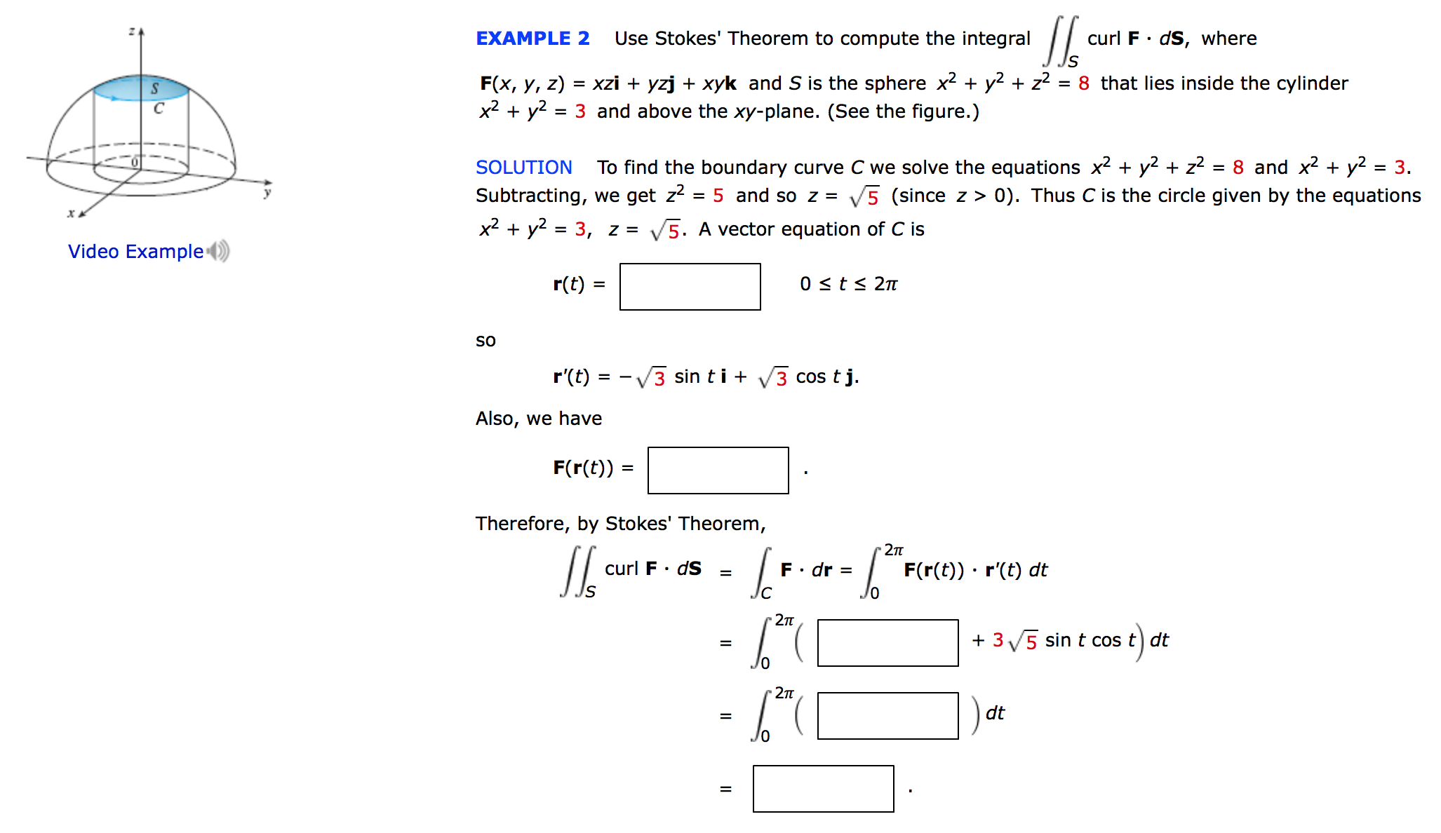 Solved Use Stokes Theorem To Compute The Integral Curl F Chegg Com