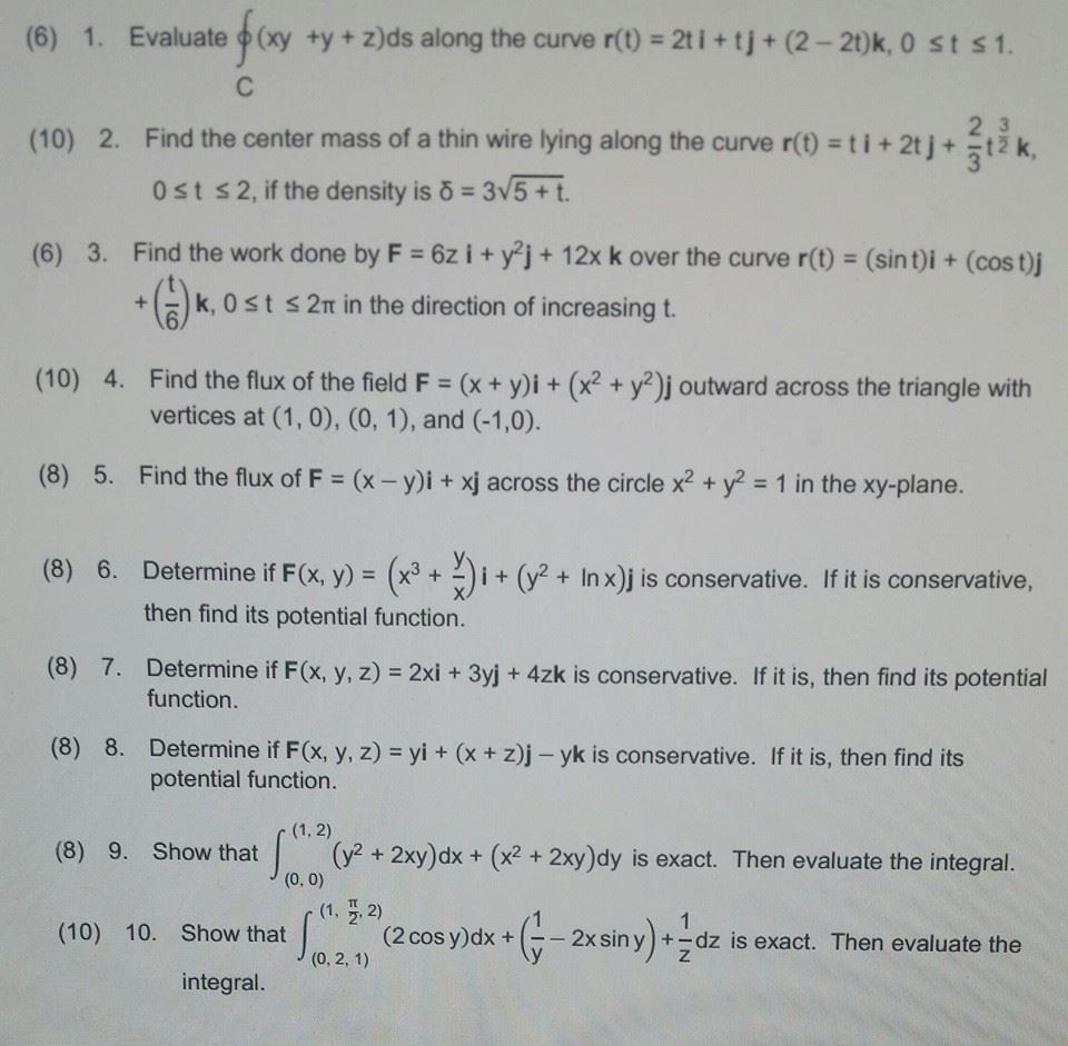 Solved Evaluate Xy Y Z Ds Along The Curve R T 2t I Chegg Com