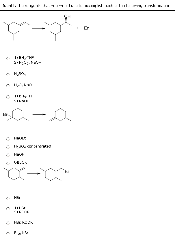 Solved Identify The Reagents That You Would Use To