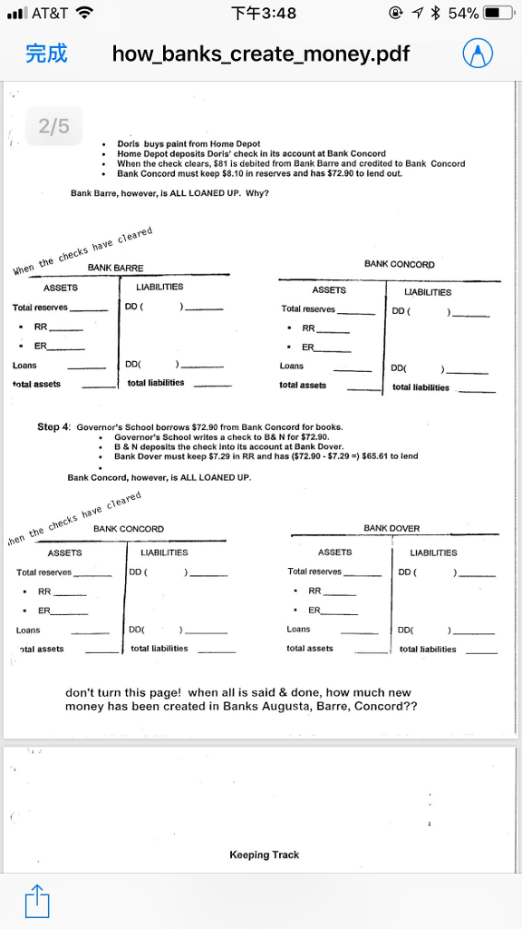 How Banks Create Money When The Fed Create!   s New Re Chegg Com - at t ä¸‹åˆ3 48 ã‚¤ 54 å®Œæˆ how banks