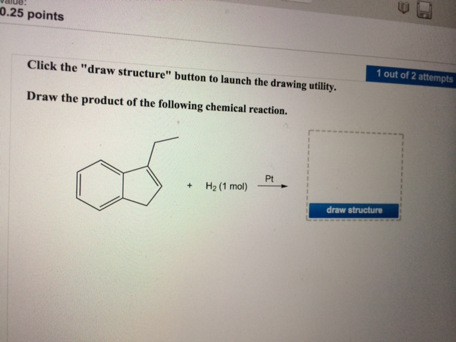 Solved Click The Draw Structure Button To Launch The Draw