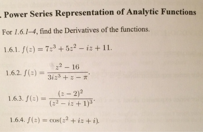 3 z 2 z 4 0. 2z+3=2z/5. Z^2=-5. F(Z) = 1/Z^2 - 4, z0 = 1. F Z Z 2.