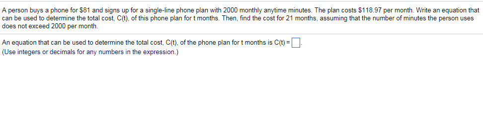 single person phone plan cost