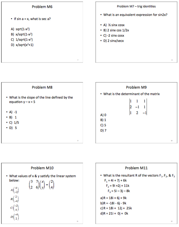 Solved Problem M6 Problem M7 Trig Identities What Is An E Chegg Com