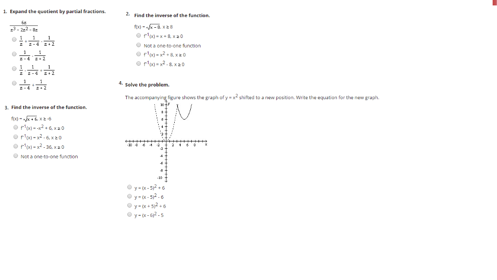 Solved Expand The Quotient By Partial Fractions 6z Z 3 Chegg Com