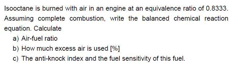 Molar mass of isooctane image