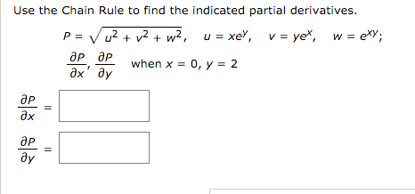 Solved Use The Chain Rule To Find The Indicated Partial D Chegg Com