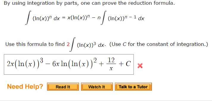 Solved By Using Integration By Parts One Can Prove The R Chegg Com