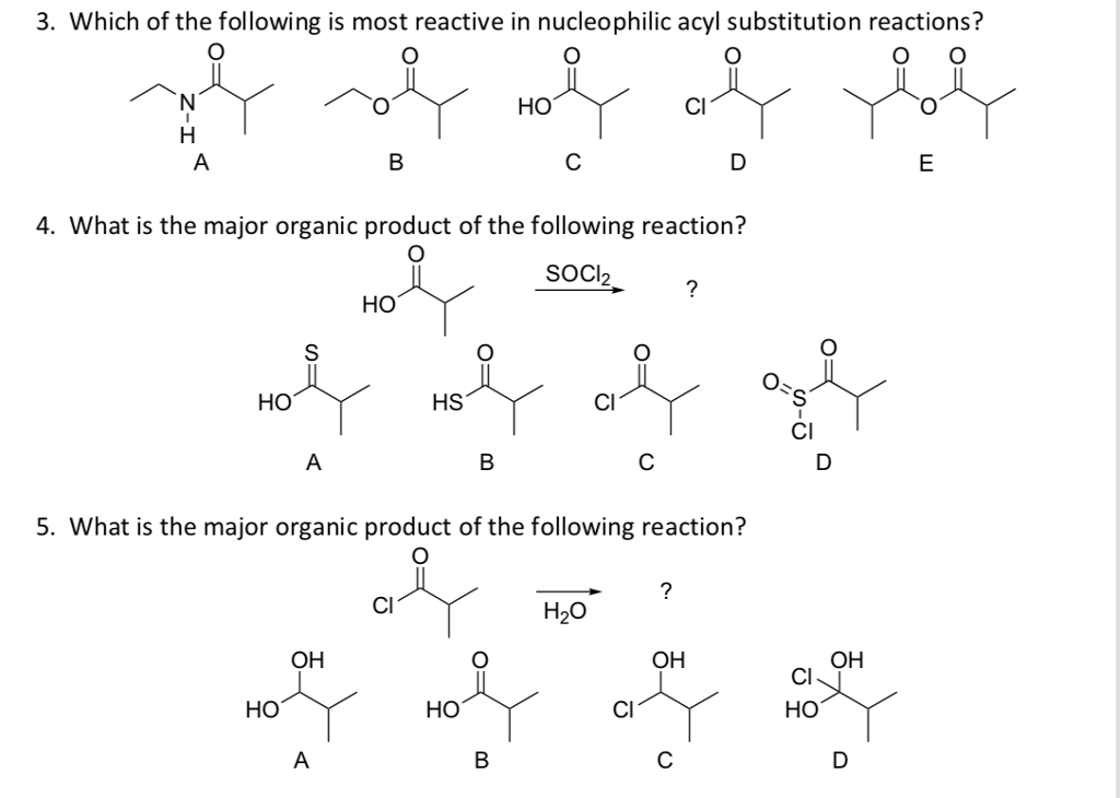 Solved C22 3. Which Of The Following Is Most Reactive In