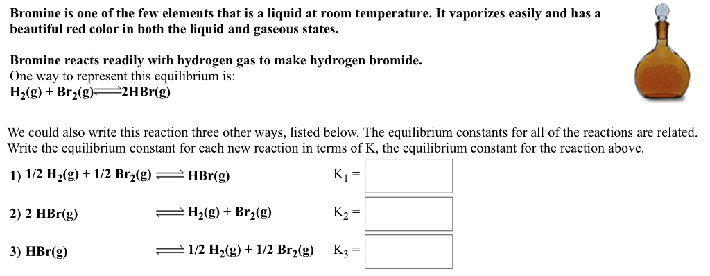 Solved Bromine Is One Of The Few Elements That Is A Liqui