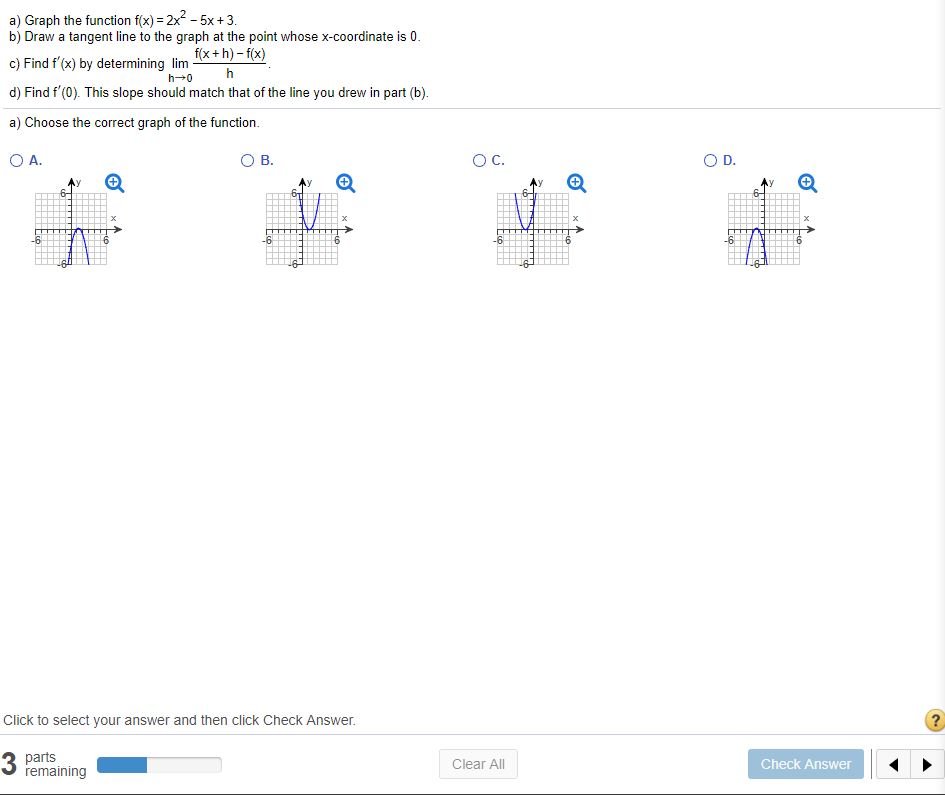 Solved A Graph The Function F Left Parenthesis X Right