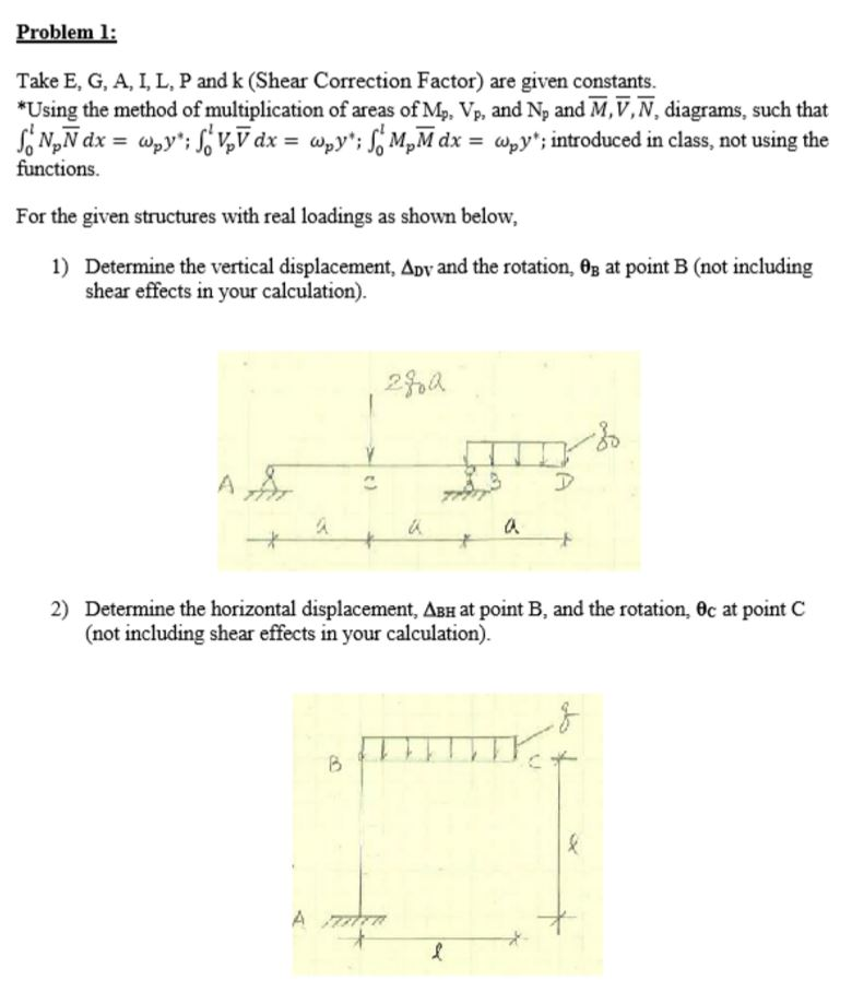 Take E G A I L P And K Shear Correction Fact Chegg Com