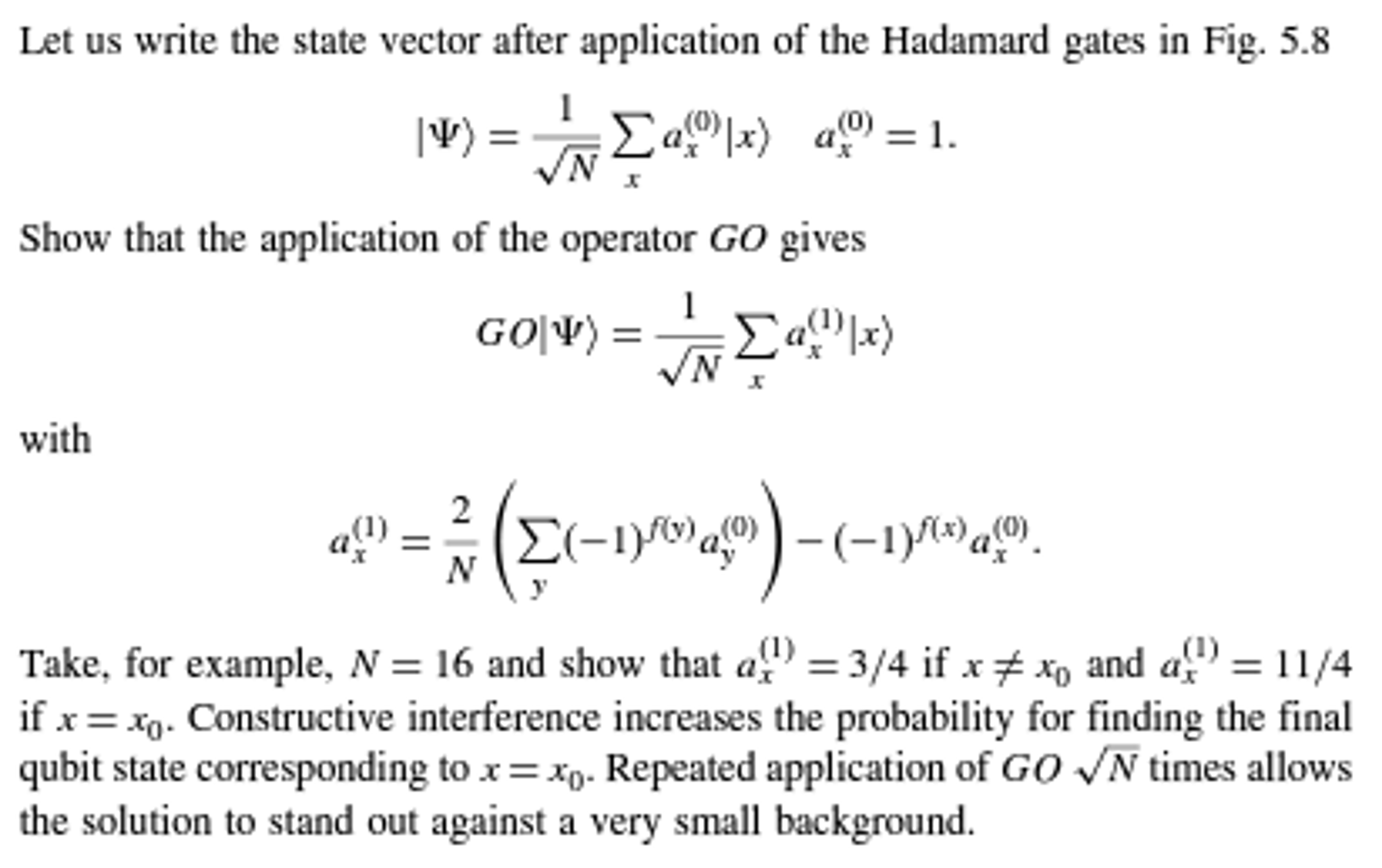 Figure 5 8 A Logic Circuits Of The Grover Algori Chegg Com