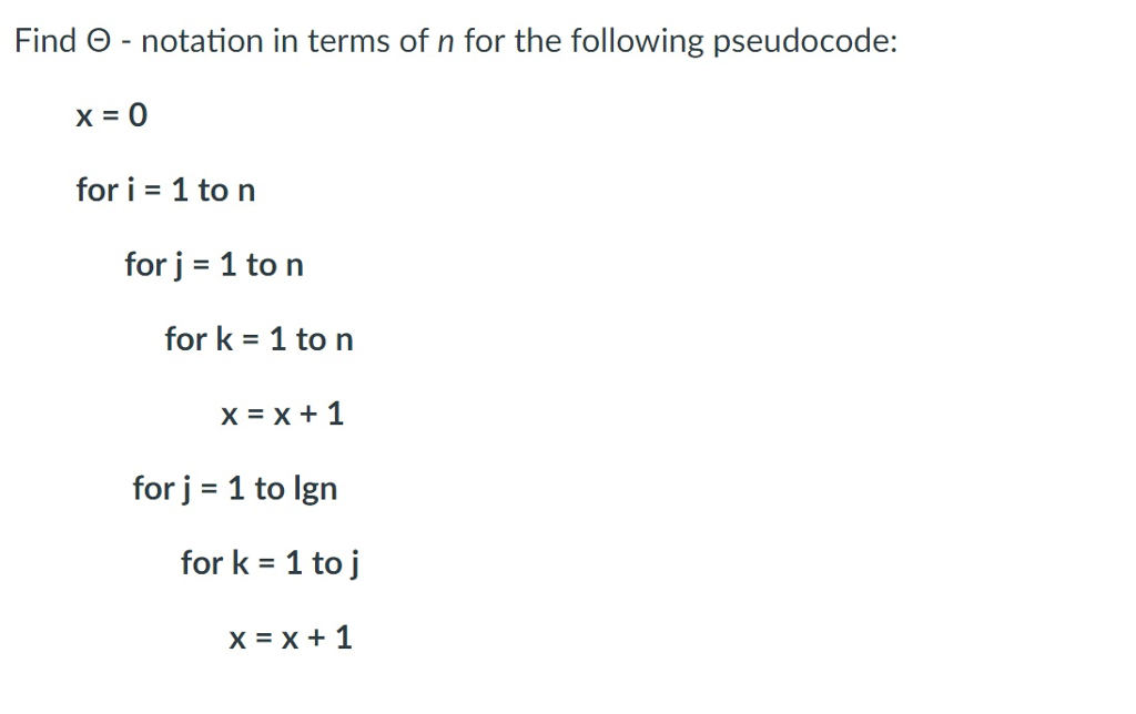 Solved Find 8 Notation In Terms Of N For The Following Ps Chegg Com
