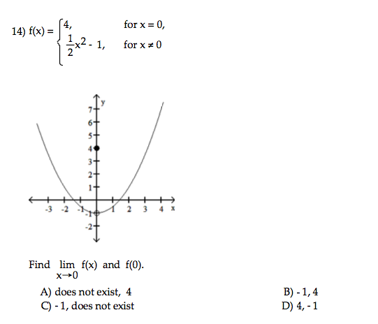 F X 4 For X 0 1 2 X 2 1 For X Notequalto 0 Chegg Com