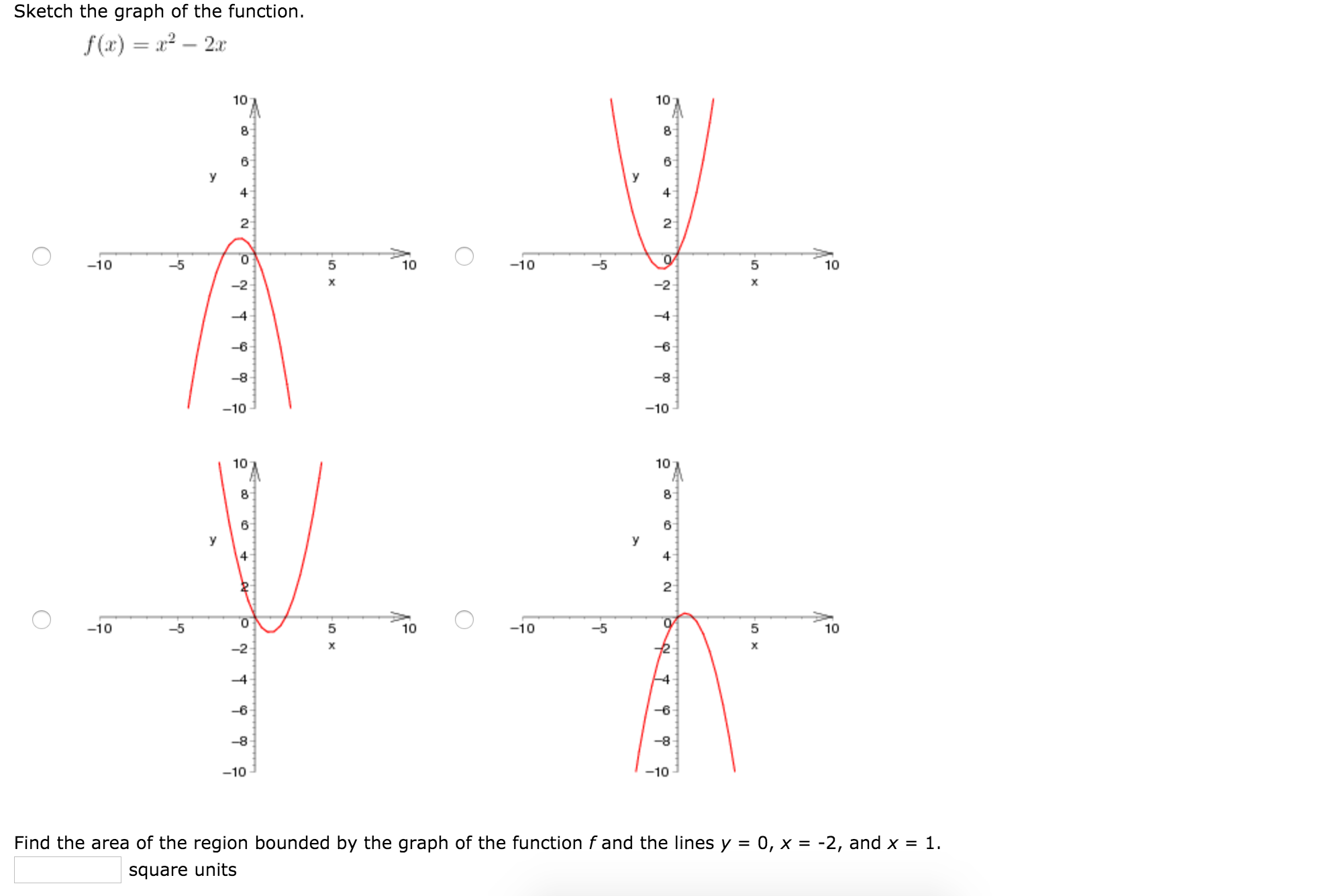 Solved Sketch The Graph Of The Function F X X2 2x Find Chegg Com