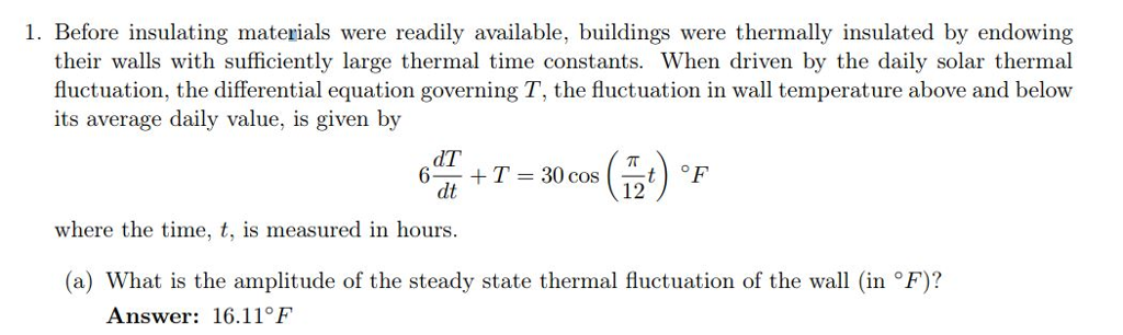 Solved: 1. Before Insulating Materials Were Readily Availa 