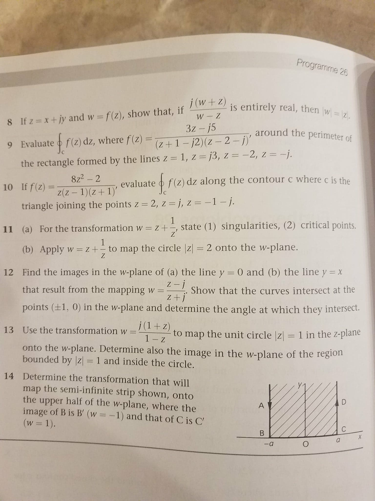 Solved Programme 26 I Wth Is Entirely Real Then Lwn 8 If Chegg Com