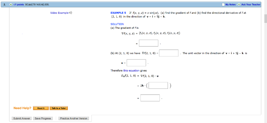 Solved If F X Y Z X Sin Yz A Find The Gradient O Chegg Com