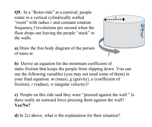 What is her new rotation frequency in revolutions per second physics