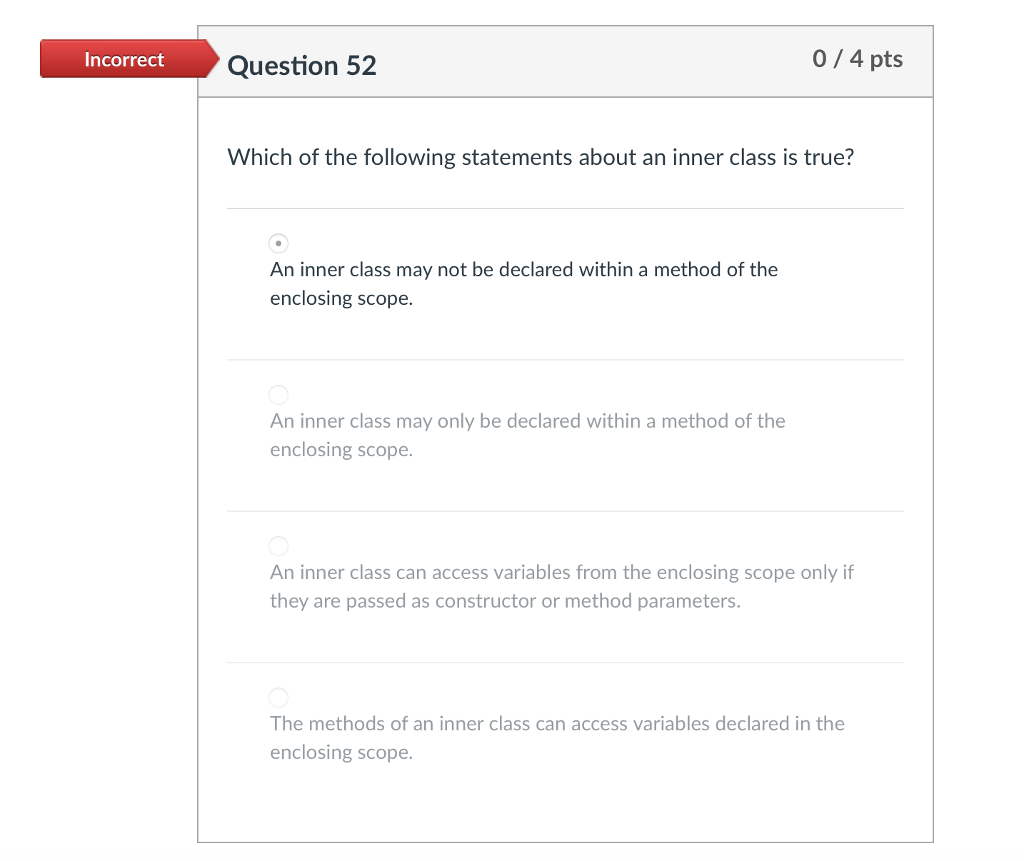 Quiz & Worksheet - Inner Classes in Java