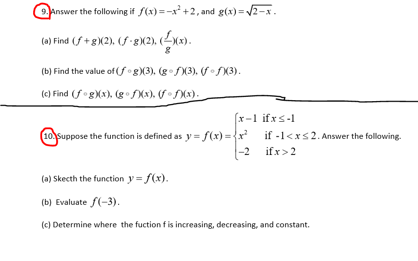 Solved Answer The Following If F X X 2 2 And G X Chegg Com