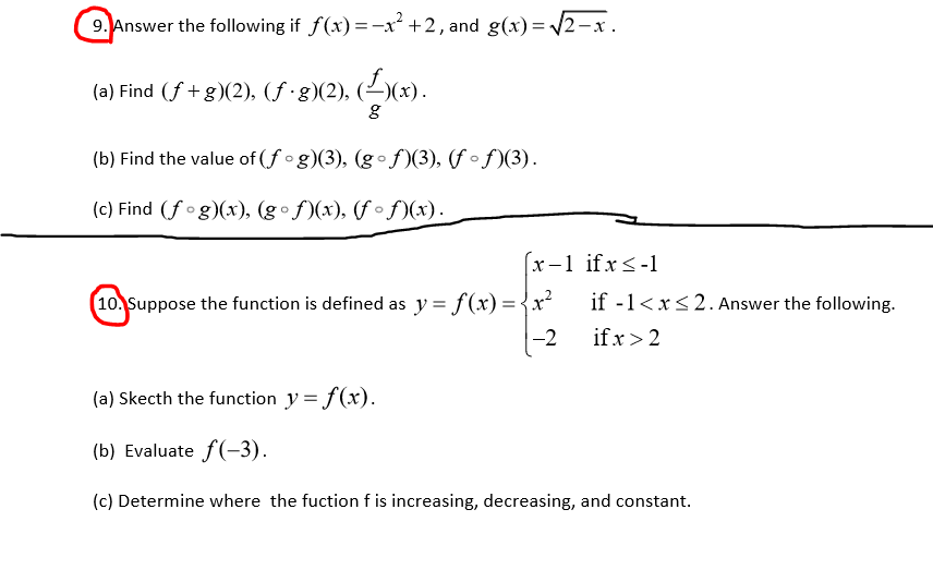 Answer The Following If F X X 2 2 And G X Chegg Com