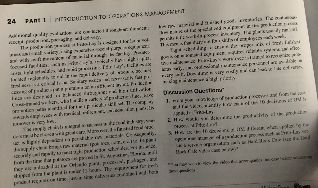 Frito-lay supply chain case study picture