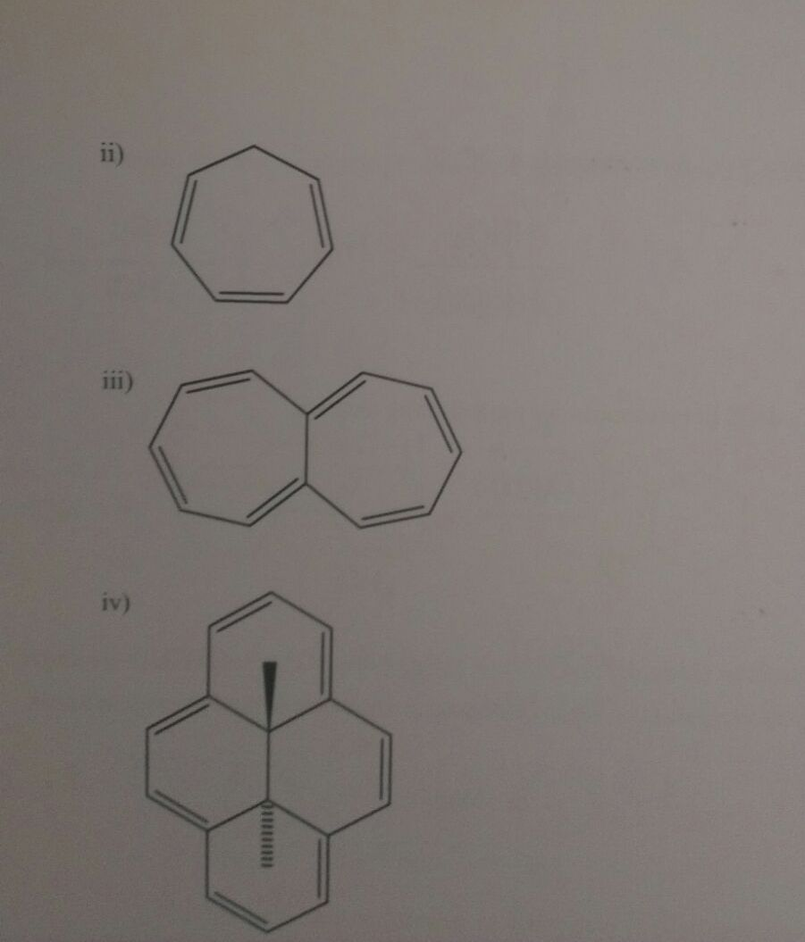 Solved Using The Huckel 4n 2 Rule Determine Whether Each Chegg Com