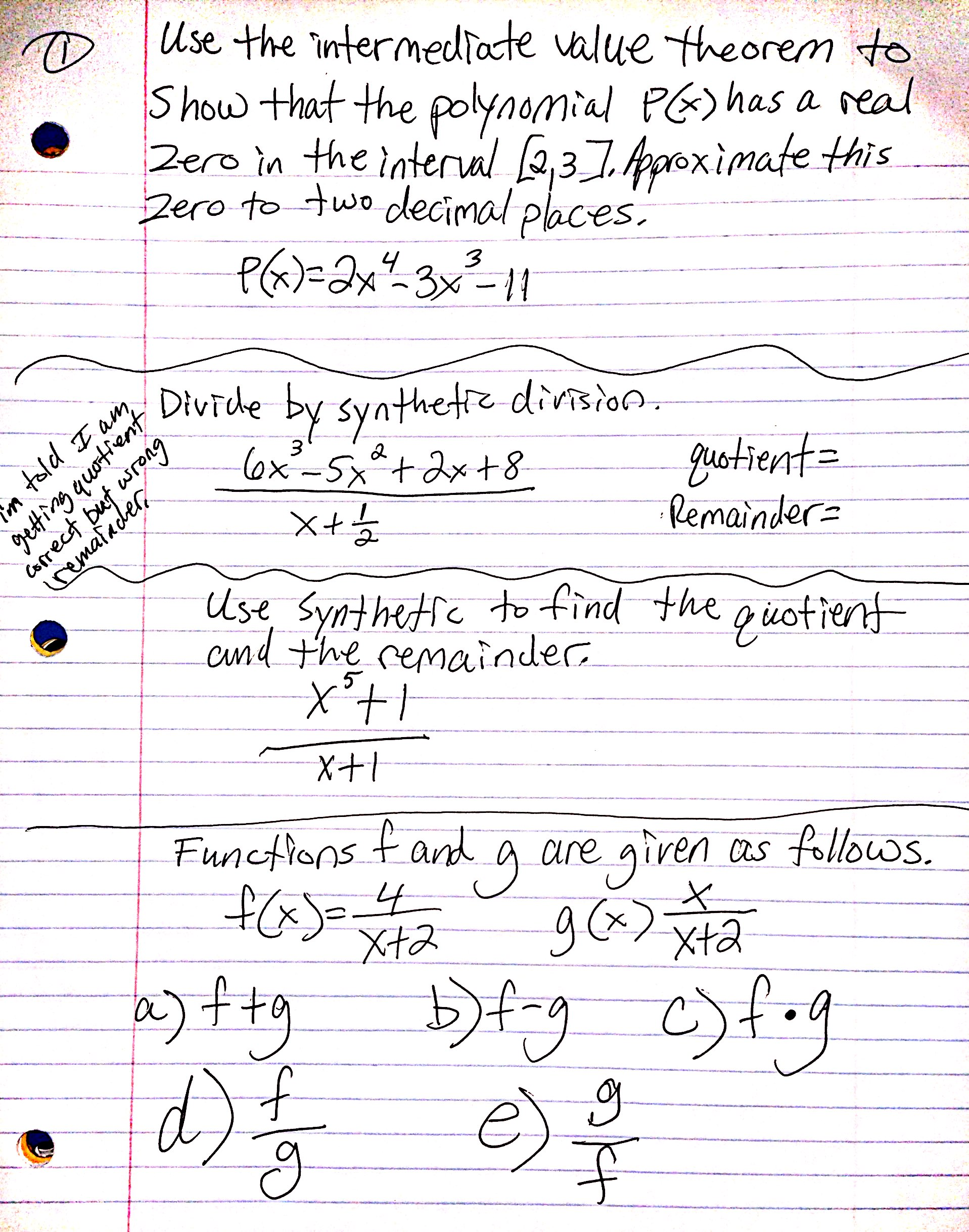 Solved Use The Intermediate Value Theorem To Show That Th Chegg Com