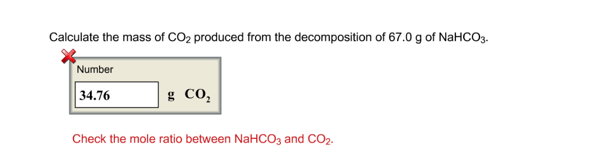 Write a balanced equation for the decomposition of nahco3 image