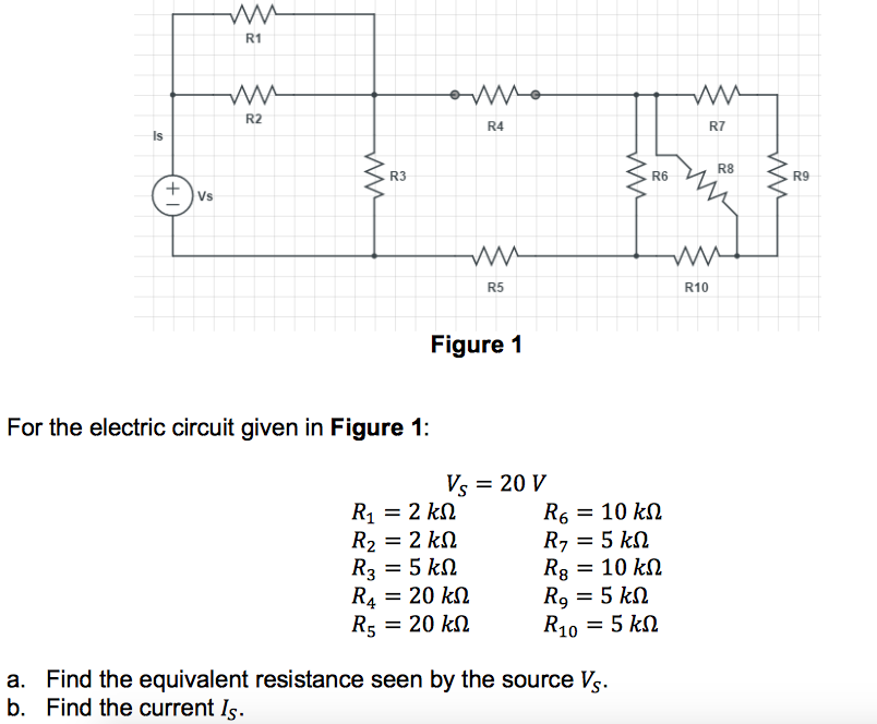 Solved Ww R4 Ls R8 R3 R6 R10 Figure 1 For The Electric Ci Chegg Com