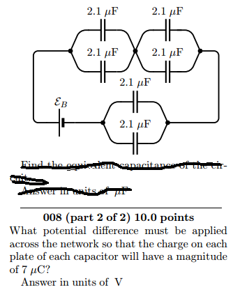 Solved What Potential Difference Must Be Applied Across The Chegg Com