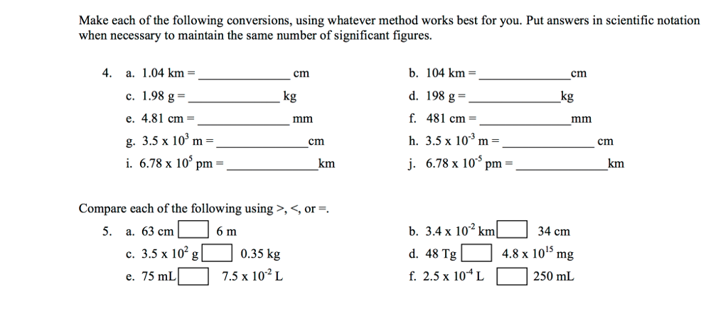 Make Each Of The Following Conversions Using W Ver Method Works Best For You Put Make Each Of The Following Conversions Using W Ver Method Works Best For You Put